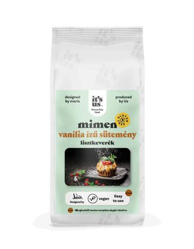 it's us MIMEN vanília ízű sütemény gluténmentes lisztkeverék 500g