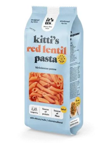 it's us KITTI'S gluténmentes vöröslencse száraztészta penne 200g