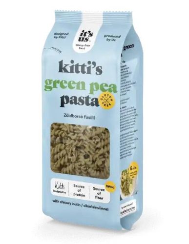 it's us KITTI'S gluténmentes zöldborsó száraztészta fusilli/orsó 200g