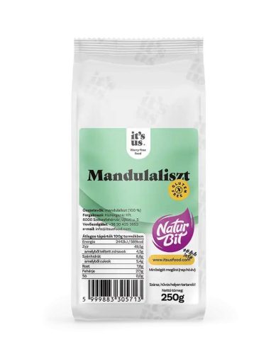 it's us NATURBIT gluténmentes mandulaliszt 250g