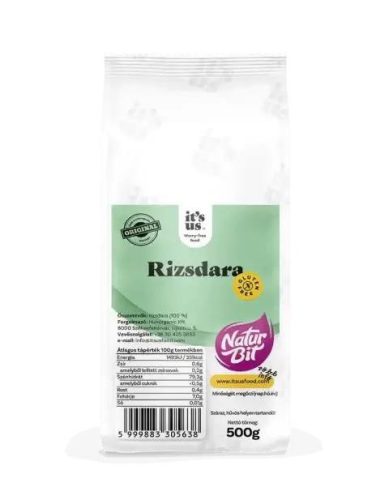 it's us NATURBIT gluténmentes rizsdara 500g