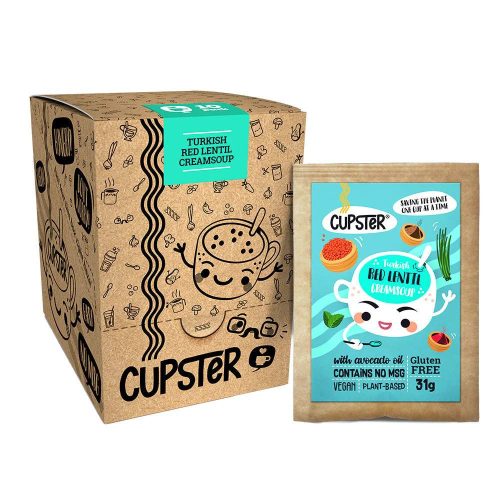 Cupster Instant Török vöröslencse krémleves 31 g x 10 db