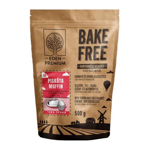 Bake-Free Piskóta-muffin lisztkeverék 500g                       